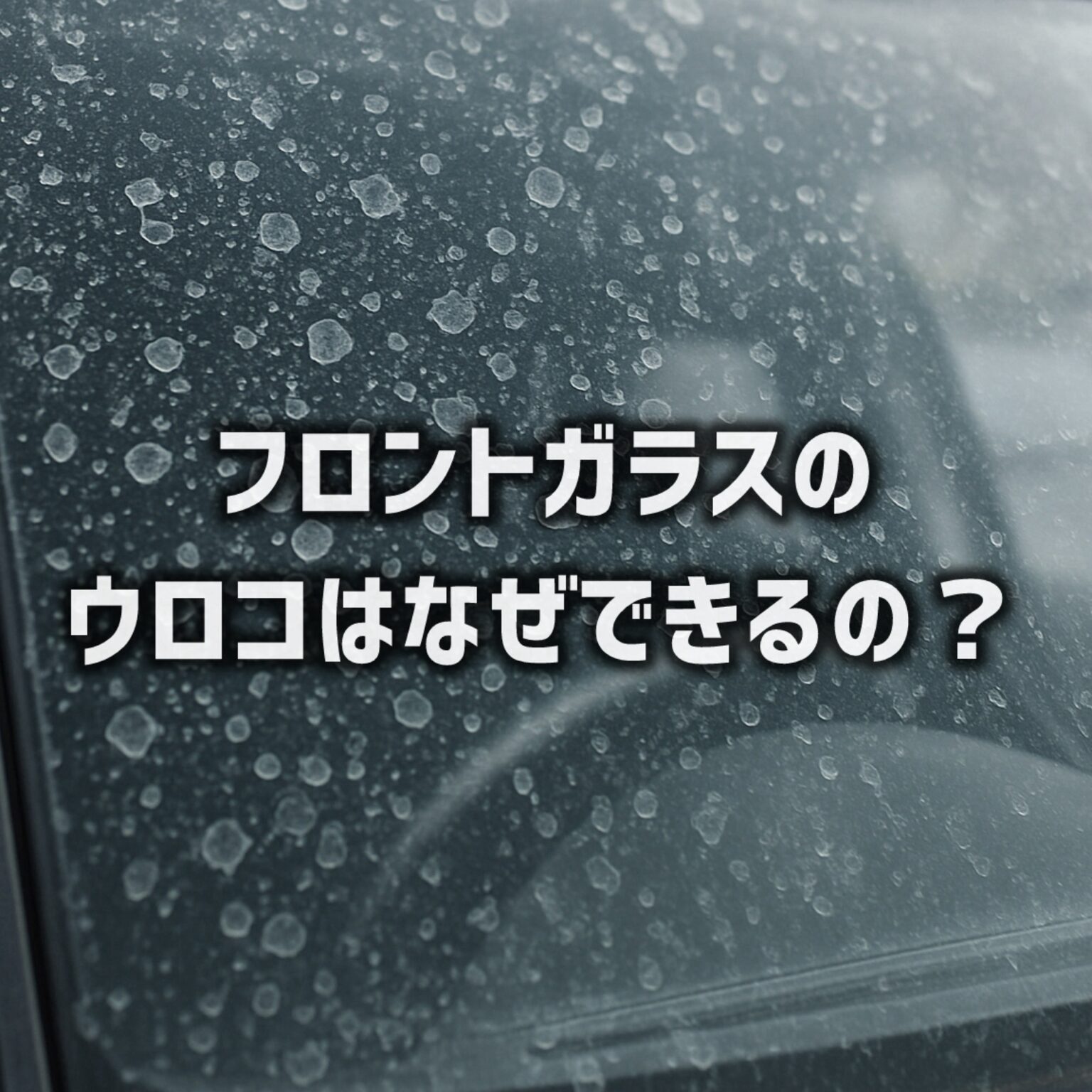 フロントガラスのウロコはなぜできる？ | クイックウォッシュ｜Quick Wash